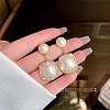 Alloy Rhinestone Stud Earrings FS-WGE0AD6-11-1