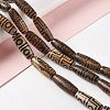 Tibetan Style dZi Beads Strands G-A024-01L-4