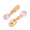 SHEGRACE Brass Micro Pave Cubic Zirconia Charms XGRQ5K437-824G-A-2