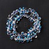 Electroplate Glass Beads Strands X-EGLA-L031-AB01-3