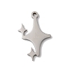 Non-Tarnish 5Pcs 201 Stainless Steel Pendants STAS-Z068-04P-1