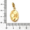 Oval 304 Stainless Steel Rhinestone Pendant Decoration STAS-R159-49G-02-3