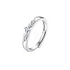 Angel Wing Brass Micro Pave Clear Cubic Zirconia Finger Rings for Men FS-WG2DD74-01-1