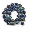 Natural Chrysocolla and Lapis Lazuli Beads Strands G-N342-149I-24-3