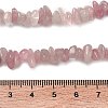 Chip Natural Madagascar Rose Quartz Bead Strands X-G-M344-50A-3
