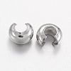 Brass Crimp Beads Covers X-KK-H289-NFN-NF-2