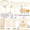 DIY Synthetic Turquoise Earring Kits DIY-SC0014-46-2