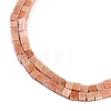 Natural Pink Aventurine Beads Strands G-B129-A11-01-4