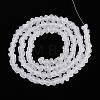 Frosted Transparent Glass Beads X1-GLAA-N016-4mm-11-2