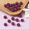 Polymer Clay Rhinestone Beads RB-H284-8MM-502-4