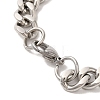 Rectangle 304 Stainless Steel Bracelet for Women BJEW-B101-01P-3