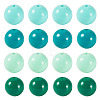 40Pcs 4 Colors Opaque Acrylic Beads MACR-TA0002-97A-2