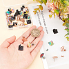 36Pcs 3 Colors 304 Stainless Steel Stud Earring Finding STAS-CA0001-64-3