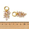 Natural Cultured Freshwater Pearl Cluster Hoop Earring for Women EJEW-JE07187-02-5