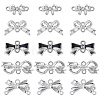 30Pcs 5 Styles Alloy Crystal Rhinestone Bowknot Links Connector Charms FIND-TA0010-98-3