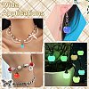 35Pcs 7 Colors Luminous Opaque Resin Pendants RESI-CJ0005-42-7