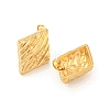 Rhombus 304 Stainless Steel Ear Studs EJEW-L290-008G-2