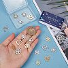 20Pcs 10 Styles 201 Stainless Steel Connector Charms FIND-SC0004-68-3