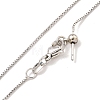 Brass Box Chain Necklaces for Women NJEW-G084-08P-2