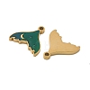 304 Stainless Steel Enamel Pendants STAS-Z139-03G-07-2