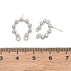 Brass Stud Earring Findings KK-CBABAE6-01P-3