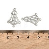 Non-Tarnish 304 Stainless Steel Hollow Flower Chandelier Component Links X-STAS-R083-25-3