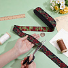 Vintage Jacquard Polyester Ribbon OCOR-WH0101-270-3