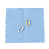 2Pcs 925 Sterling Silver Locking Carabiner Clasps STER-TA0001-56A-2