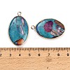 Dyed Synthetic Imperial Jasper Pendants GG-CBAA20A-04G-06-3