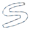 201 Stainless Steel Bar Link Chain Necklaces for Men Women NJEW-G112-07E-BLP-1