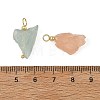 Raw Rough Natural Morganite Pendants PALLOY-JF05961-3