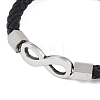 Microfiber Leather Cord Bracelets BJEW-P328-01P-2