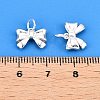 925 Sterling Silver Bowknot Charms STER-T007-101S-4