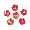 UV Plating Opaque Acrylic Bead Cap OACR-K001-45B-1