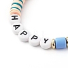 Handmade Polymer Clay Beads Stretch Bracelets Sets BJEW-JB06353-02-8