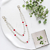 1Pc Polymer Clay Rhinestone Round Beaded Pants Chain Belts for Women AJEW-CN0007-10B-7