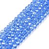 Electroplate Glass Beads Strands LS-EGLA-A044-T4mm-A14-1