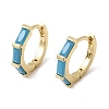 Brass Pave Cubic Zirconia Hoop Earrings EJEW-G471-09G-03-4