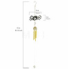 Halloween Spider Alloy & Iron & Eanmel Wind Chime PW-WG9BBC0-01-1