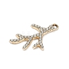 Alloy Rhinestone Pendants PALLOY-P313-01B-G-2