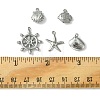60Pcs 5 Styles Stainless Steel Charms STAS-FS0001-46-4