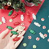 70Pcs 5 Styles Christmas Opaque Resin Cabochons RESI-SC0002-81-3