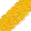 Transparent Glass Beads Strands EGLA-N013-T8mm-D04-1