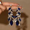 Alloy & Crystal Rhinestone Dangle Stud Earrings FS-WGBC3A8-04-1