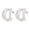 304 Stainless Steel Stud Earrings for Women SA-CBAB549-07P-4