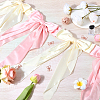 1Pc Polyester Bowknot Congratuation Banners FEPA-CP0001-04-4