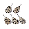 Natural Dalmatian Jasper Pendants G-N362-03P-03-1