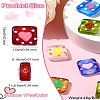 9Pcs 9 Colors Handmade Lampwork Beads LAMP-CJ0002-05-8