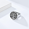 Retro Titanium Steel Tree of Life Finger Ring FIND-PW0020-06F-AS-3