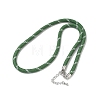 Ployester Core-Wrapped Round Cord Necklace Making KK-CBACFA2-03P-23-1